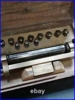 Watchmakers Horological Tool Screw Polishing Lathe, Antique in Box
