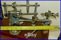 Watchmakers PIONEER LATHE 8mm with pulley countershaft, collets, BOXED