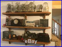 Watchmakers Shop Tools, parts, benches, lathe, staking sets, crystals, cabinets