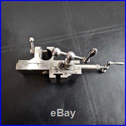Watchmakers Vintage BERGERON Cross Slide Lathe Tools Accessories Heavy Duty VGC