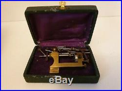 Watchmakers Vintage Pivot Brass Drilling Lathe Tool, in box