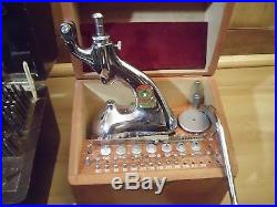 Watchmakers bench, Lathe, Staking Tools, parts all as one PACKAGE, estate sale