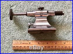 Watchmakers jewelers 8mm lathe. Tailstock With collet holding drawbar