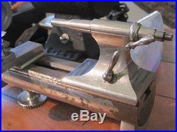 Watchmakers lathe 8mm- L&R, Borel, Mosely collets vise. Foot control