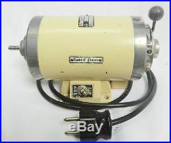 Watchmakers lathe motor Rudolf Flume, speed control & reversible, no reserve